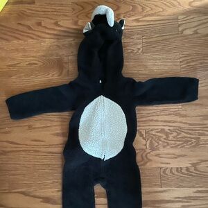 Carter's Black and White Skunk Kids Onsie